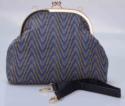 Small Clip Clutch Purse with Handle